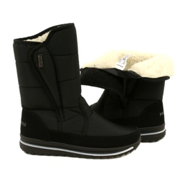 Stivali da neve isolati da donna Progress Progj-22-128 Black nero 5