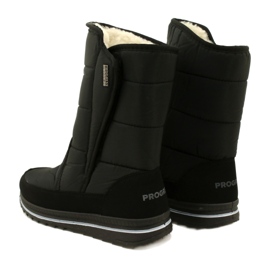 Stivali da neve isolati da donna Progress Progj-22-128 Black nero 4