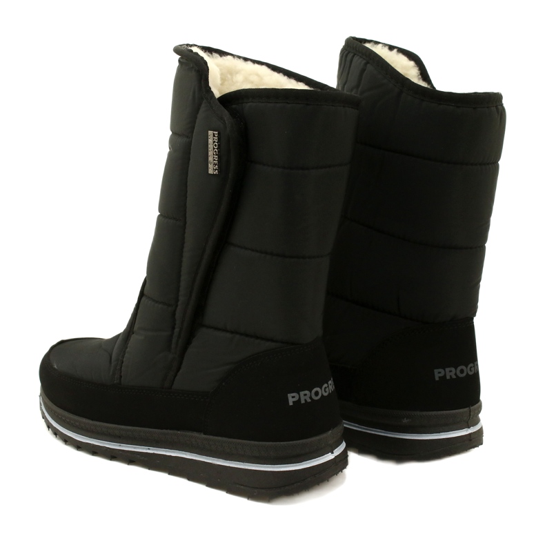 Stivali da neve isolati da donna Progress Progj-22-128 Black nero 4