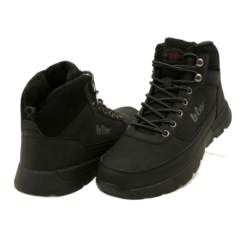 Scarponi da trekking invernali da uomo Lee Cooper LCJ-23-31-3048M neri nero 3