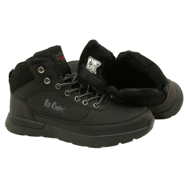 Scarponi da trekking invernali da uomo Lee Cooper LCJ-23-31-3048M neri nero 5