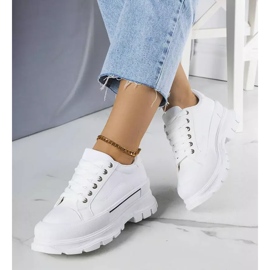 BM Sneakers Kari bianche con plateau alto bianca 2