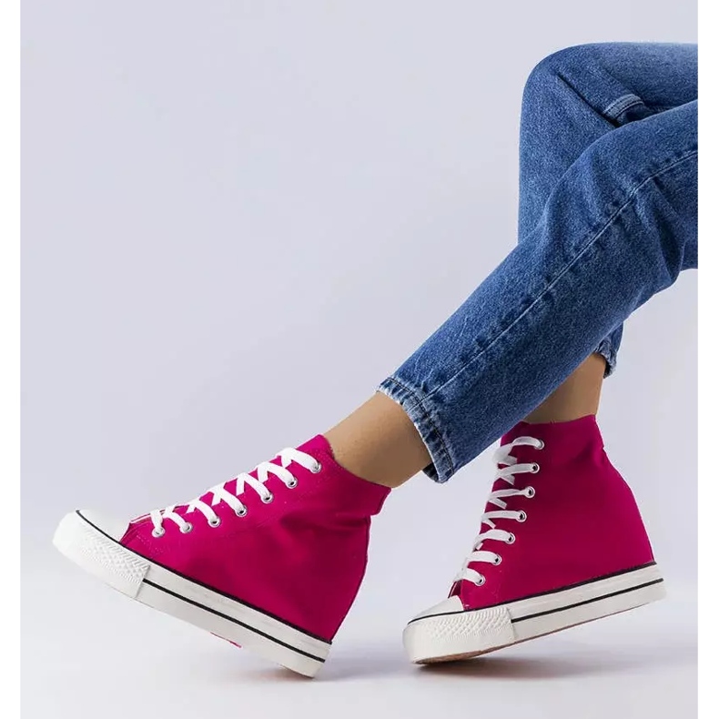 BM Sneaker rosa con zeppa di Spaventa 2