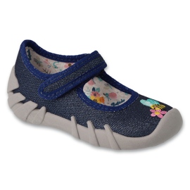 Ciabatte per bambini Befado con velcro 109N253 blu navy 1