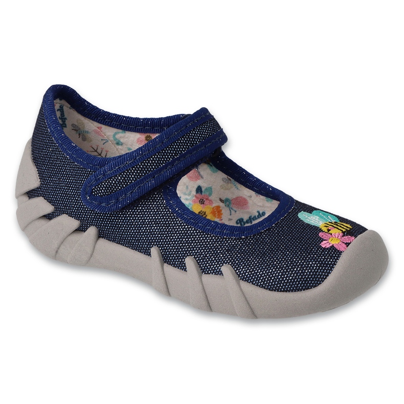 Ciabatte per bambini Befado con velcro 109N253 blu navy 3