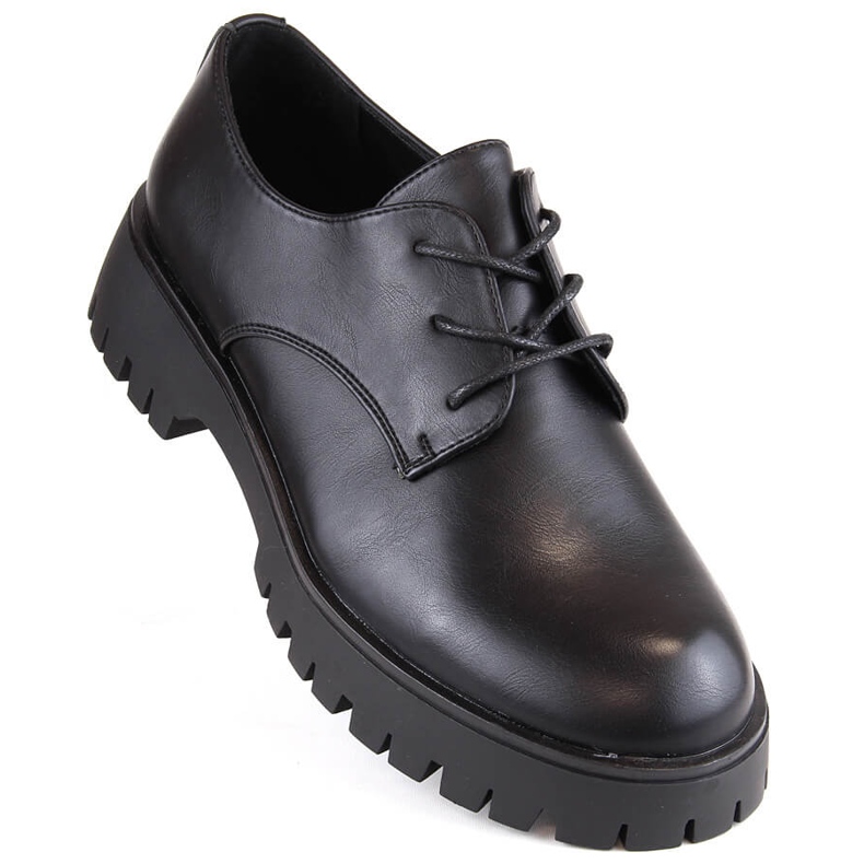 Scarpe oxford nere da donna Sergio Leone PB201 nero 1