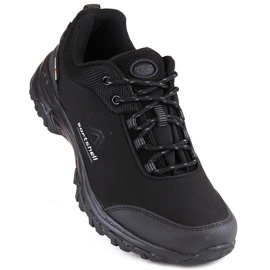 Scarpe sportive da trekking softshell American Club nere da uomo nero 1