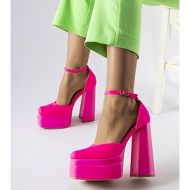 Décolleté rosa Romines con tacco alto 1