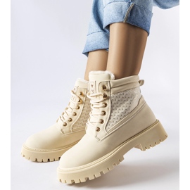 Stivali da donna isolanti beige di Foca 1