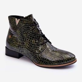 Stivali in pelle da donna Maciejka 5743C-09 Verde 2