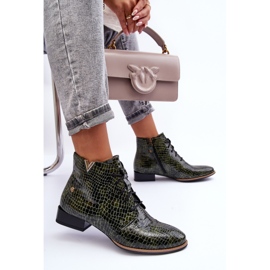 Stivali in pelle da donna Maciejka 5743C-09 Verde 1