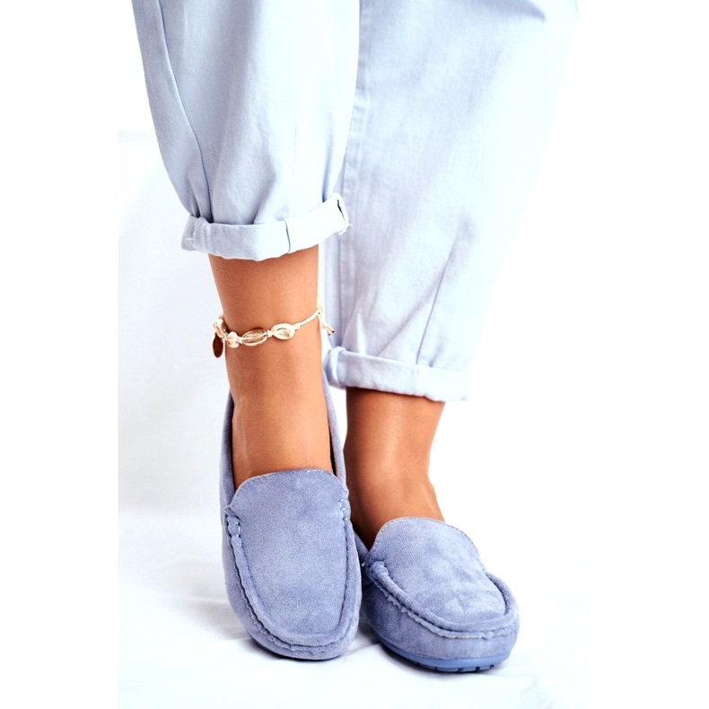 Evento Mocassini Donna Blu Scamosciato Morreno 2
