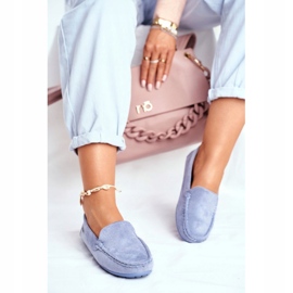 Evento Mocassini Donna Blu Scamosciato Morreno 3