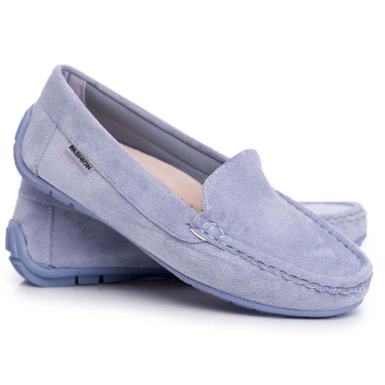 Evento Mocassini Donna Blu Scamosciato Morreno 4