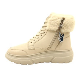Stivali da donna Caprice con pelliccia 9-26220-41 144 beige 1