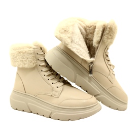 Stivali da donna Caprice con pelliccia 9-26220-41 144 beige 4