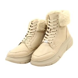 Stivali da donna Caprice con pelliccia 9-26220-41 144 beige 2