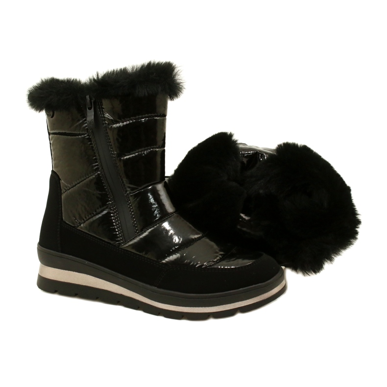 Caprice Stivali da neve femminile Isolati impermeabile 9-26433-41 019 Nero 5