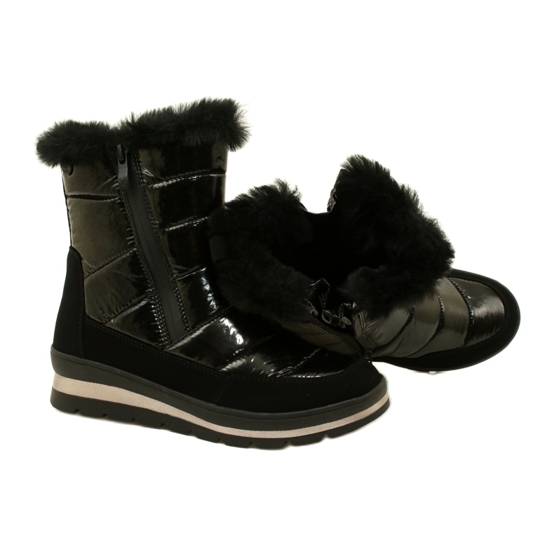Caprice Stivali da neve femminile Isolati impermeabile 9-26433-41 019 Nero 4