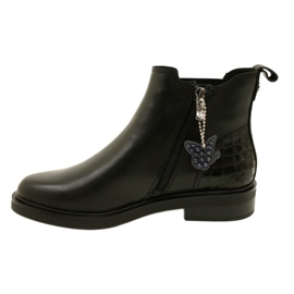 Stivali in pelle da donna Caprice 9-25479-41 019 Nero 1