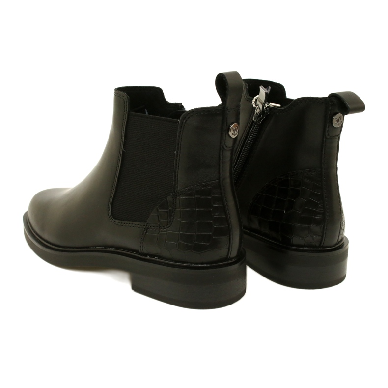 Stivali in pelle da donna Caprice 9-25479-41 019 Nero 4