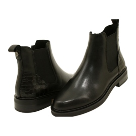 Stivali in pelle da donna Caprice 9-25479-41 019 Nero 3