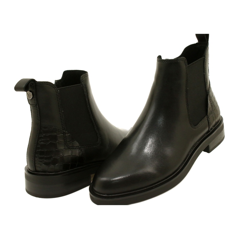 Stivali in pelle da donna Caprice 9-25479-41 019 Nero 3