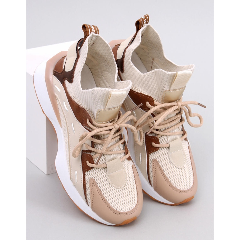 Boyce Sneaker a calzino beige 1