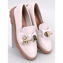 Mocassini con orsetto dorato Honey Beige 1