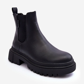 Stivali in pelle Stivali Chelsea isolati Big Star MM274619 Nero 1
