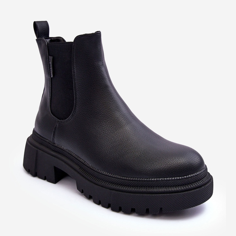 Stivali in pelle Stivali Chelsea isolati Big Star MM274619 Nero 1