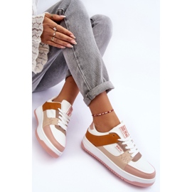 Scarpe sportive da donna Sneakers Big Star MM274355 Marrone e rosa bianca 1