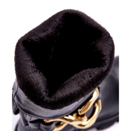 Stivali eco-inoatch-chiling da donna con una decorazione nera nero 4