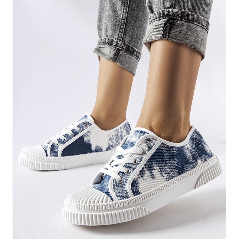 Sneaker Clavet blu lavato 1