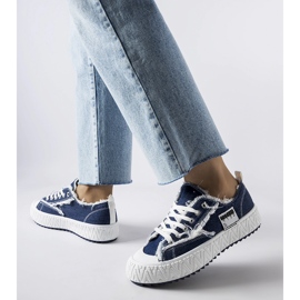 Inna Sneakers blu navy con abrasioni di Safiy 1