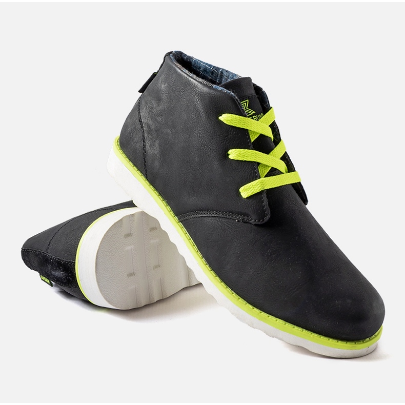 Scarpe da uomo Haytham nere e fluo nero 1