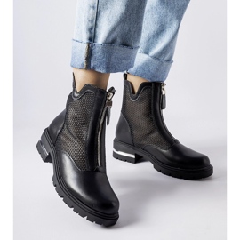 Stivaletti Cavour traforati neri nero 1