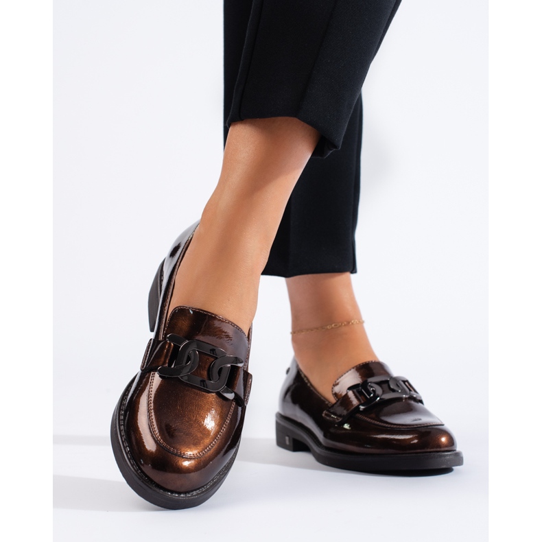 Scarpe laccate marroni di W. Potocki marrone 1