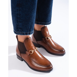 Stivali da donna Jodhpur tacco Vinceza marrone 1