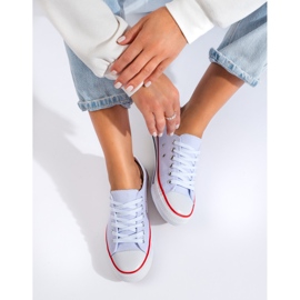 Classiche sneakers Shelovet da donna bianche bianco 1