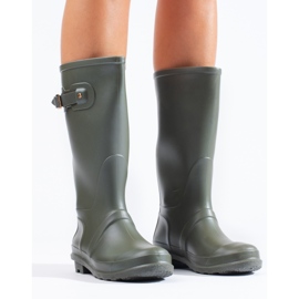 Stivali Wellington verdi da donna con fibbia Shelovet verde 2