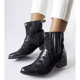 Stivali da cowboy bassi Henriette neri nero 1