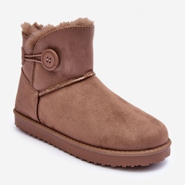 Doposci da donna isolanti con decorazione, Siriol beige scuro 2