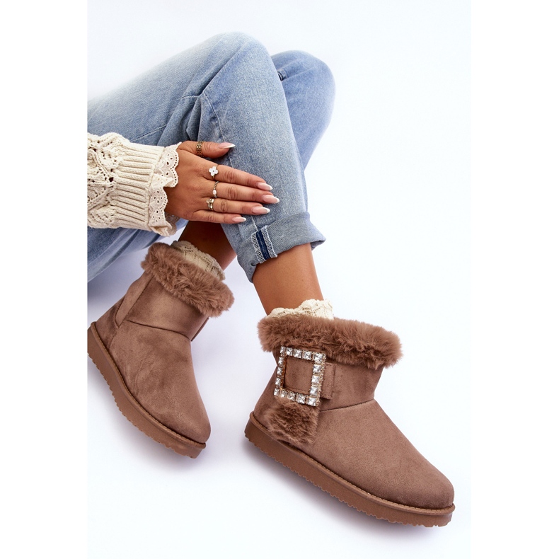 Doposci isolanti con fibbia, Dulca beige scuro 1