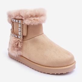 Stivali da neve isolati Dulca beige con fibbia 1