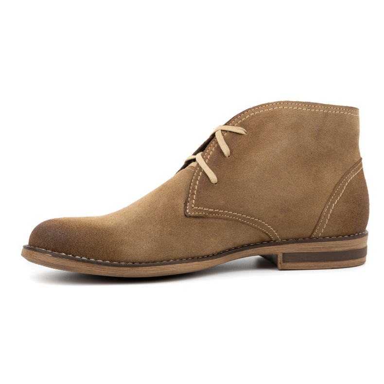 Kampol Stivali da uomo, scamosciati isolanti 102KAM, beige 1