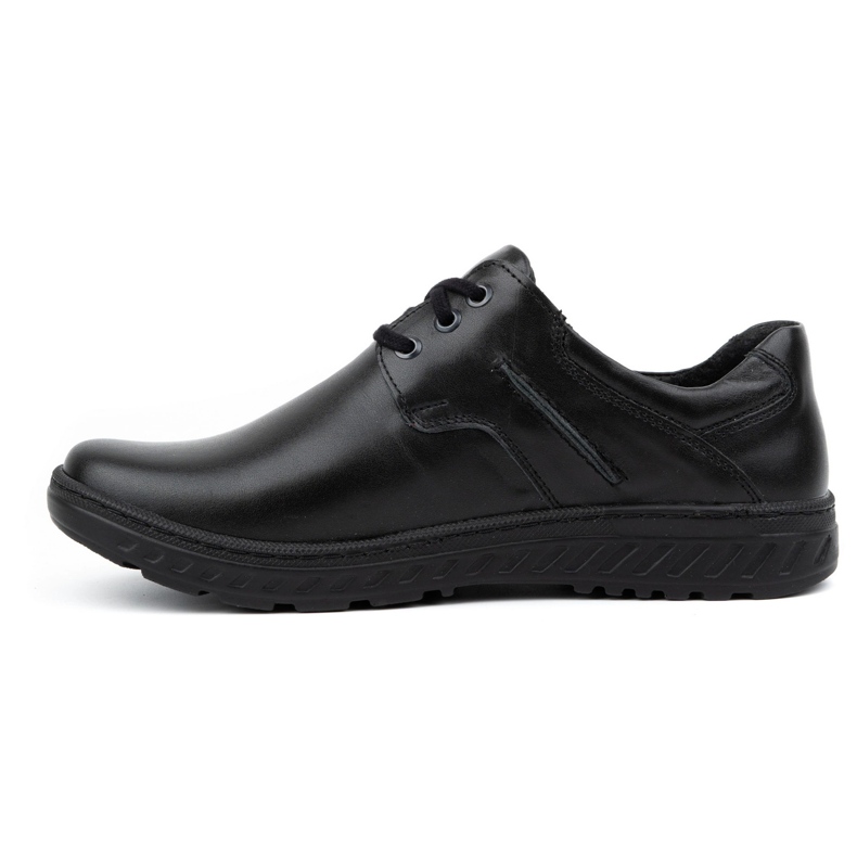 KOMODO Scarpe da uomo in pelle Casual 923K nere nero 1