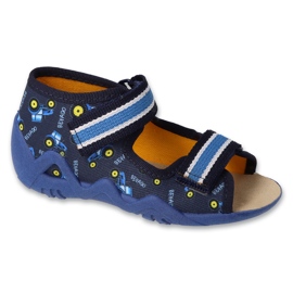 Scarpe per bambini gialle Befado 350P039 blu 2