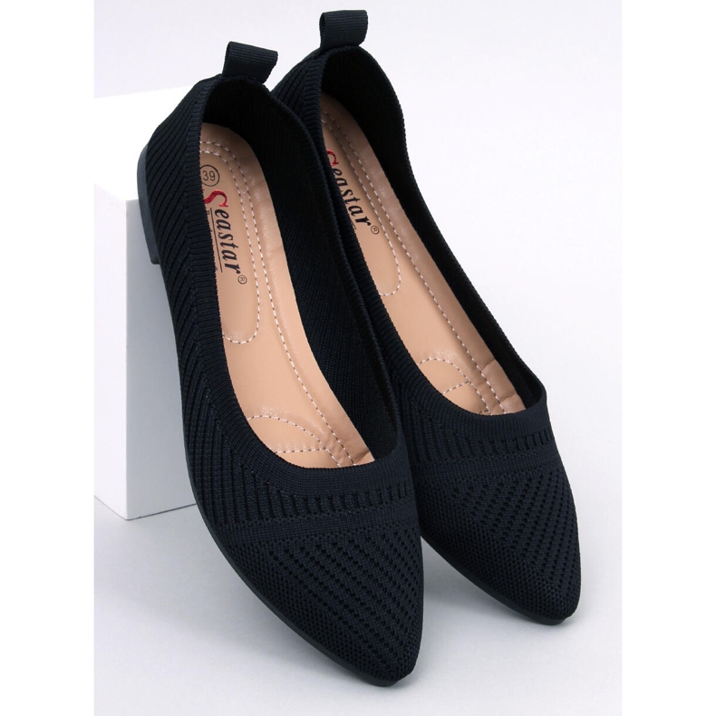 Kayla Ballerine intrecciate nere nero 1