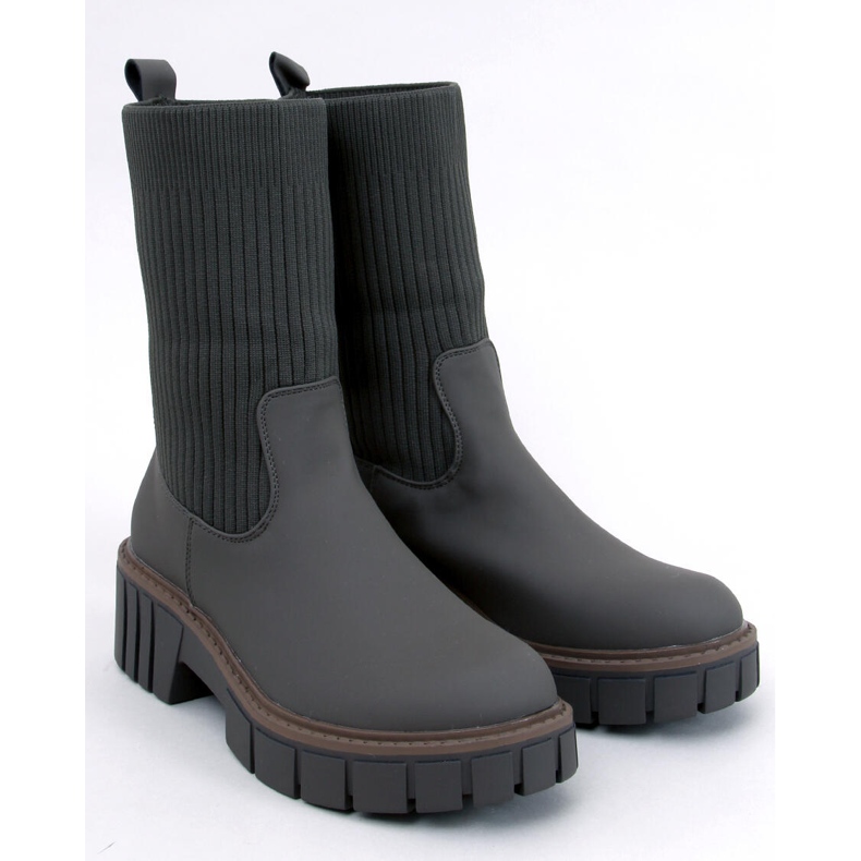 Stivaletti Chelsea alti Ruddins Kaki con tomaia flessibile verde 1